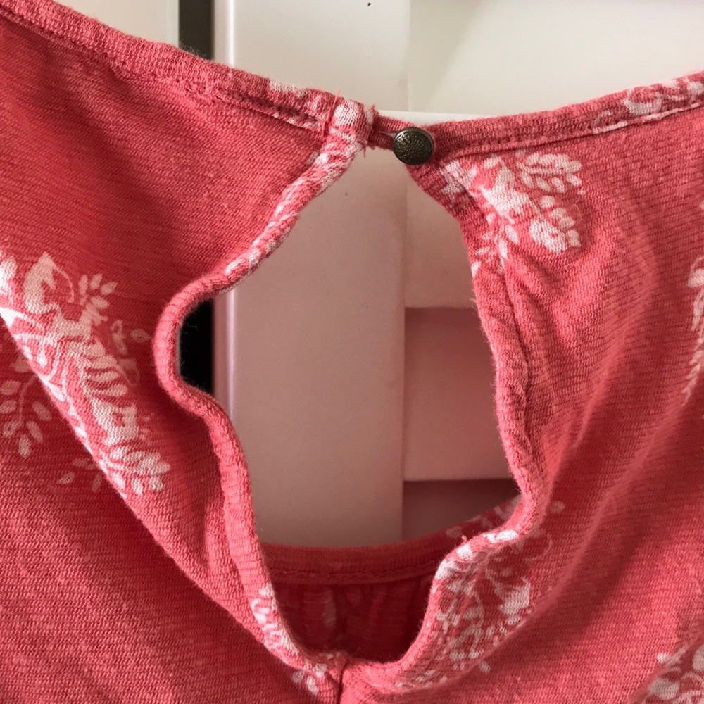 Lucky brand cold shoulder top pink small shirt - Picture 4 of 6